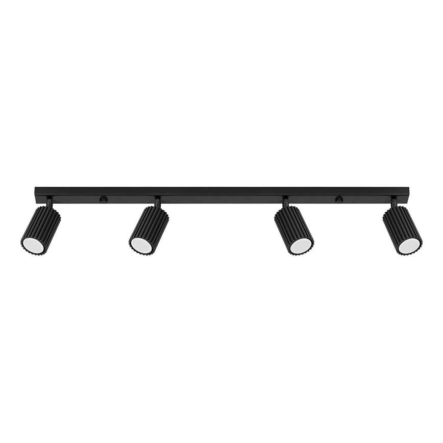 Brilagi - LED taškinis šviestuvas CRESTO 4xGU10/10W/230V juodas