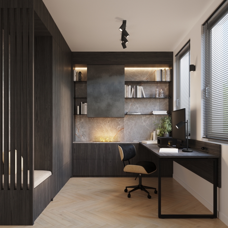 Brilagi - LED taškinis šviestuvas CRESTO 4xGU10/10W/230V juodas