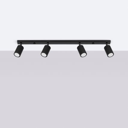 Brilagi - LED taškinis šviestuvas CRESTO 4xGU10/10W/230V juodas