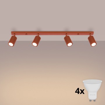 BRILAGI - LED taškinis šviestuvas CRESTO 4xGU10/10W/230V oranžinis
