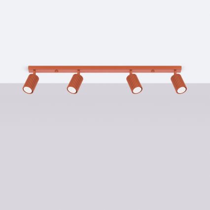 Brilagi - LED taškinis šviestuvas CRESTO 4xGU10/10W/230V raudonas