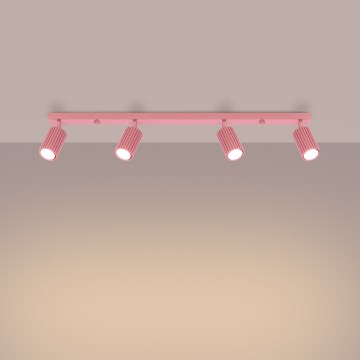 Brilagi - LED taškinis šviestuvas CRESTO 4xGU10/10W/230V rožinė