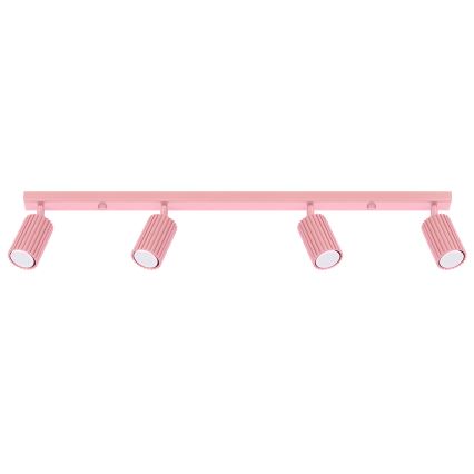 Brilagi - LED taškinis šviestuvas CRESTO 4xGU10/10W/230V rožinė