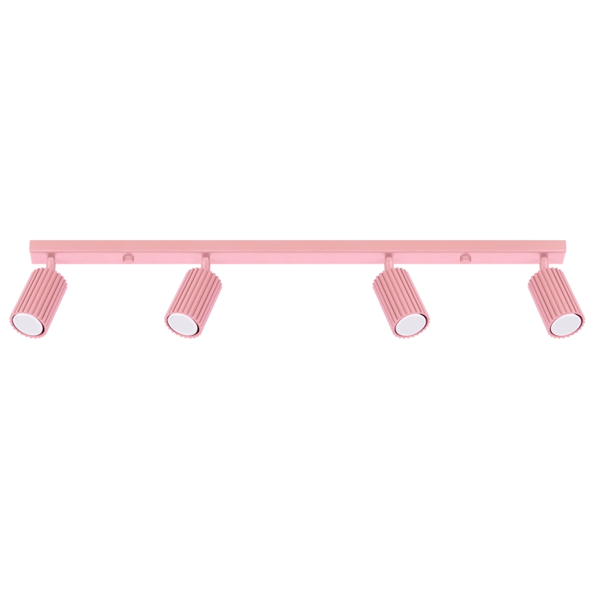 Brilagi - LED taškinis šviestuvas CRESTO 4xGU10/10W/230V rožinė