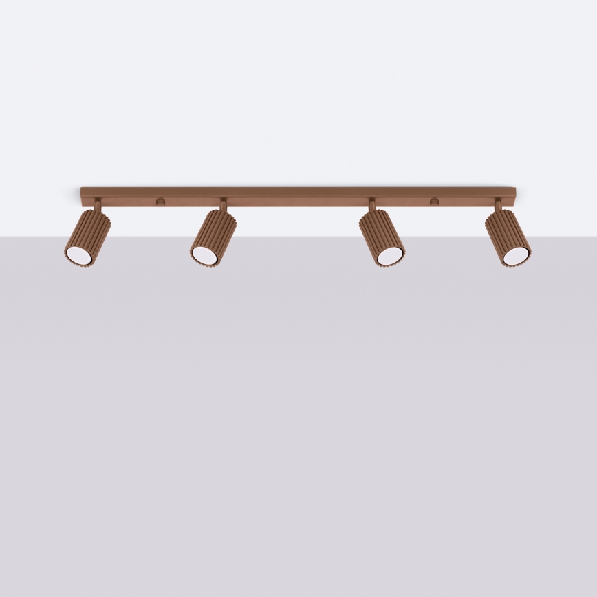 Brilagi - LED taškinis šviestuvas CRESTO 4xGU10/10W/230V rudas