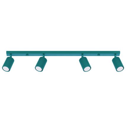 Brilagi - LED taškinis šviestuvas CRESTO 4xGU10/10W/230V turkio spalvos