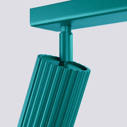 Brilagi - LED taškinis šviestuvas CRESTO 4xGU10/10W/230V turkio spalvos