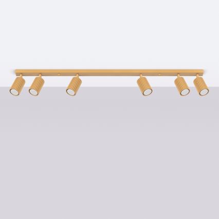 Brilagi - LED taškinis šviestuvas CRESTO 6xGU10/10W/230V auksinės spalvos