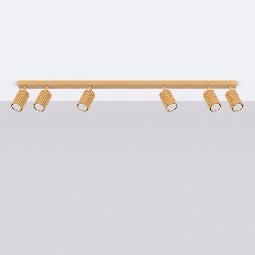 Brilagi - LED taškinis šviestuvas CRESTO 6xGU10/10W/230V auksinės spalvos