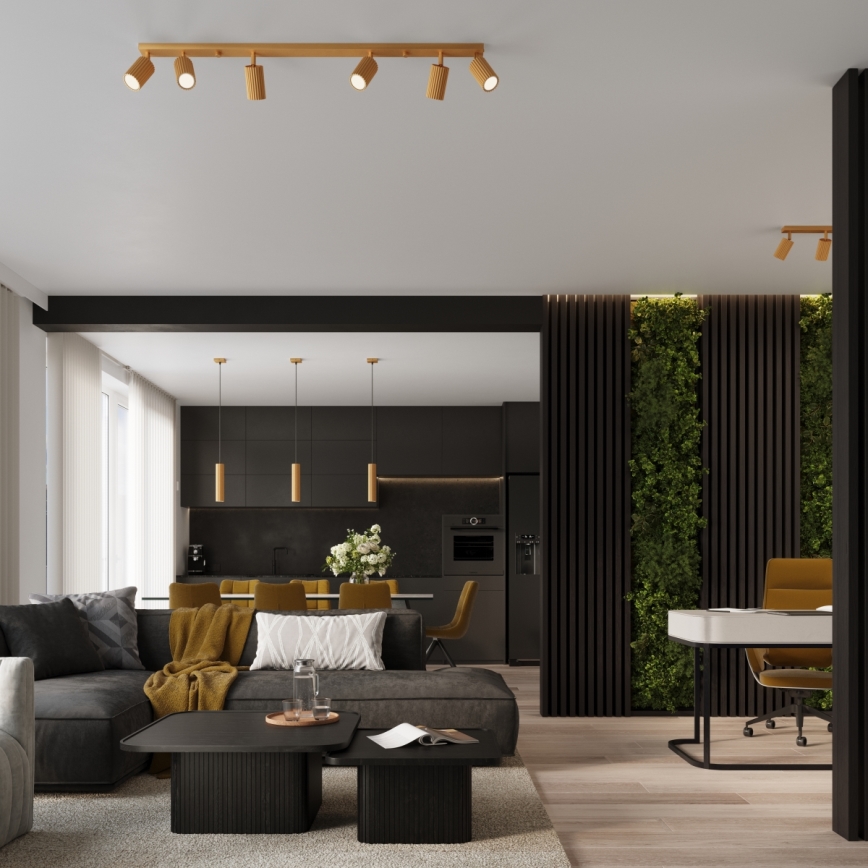 Brilagi - LED taškinis šviestuvas CRESTO 6xGU10/10W/230V auksinės spalvos