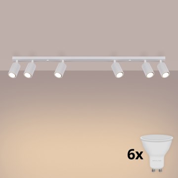 Brilagi - LED taškinis šviestuvas CRESTO 6xGU10/10W/230V baltas