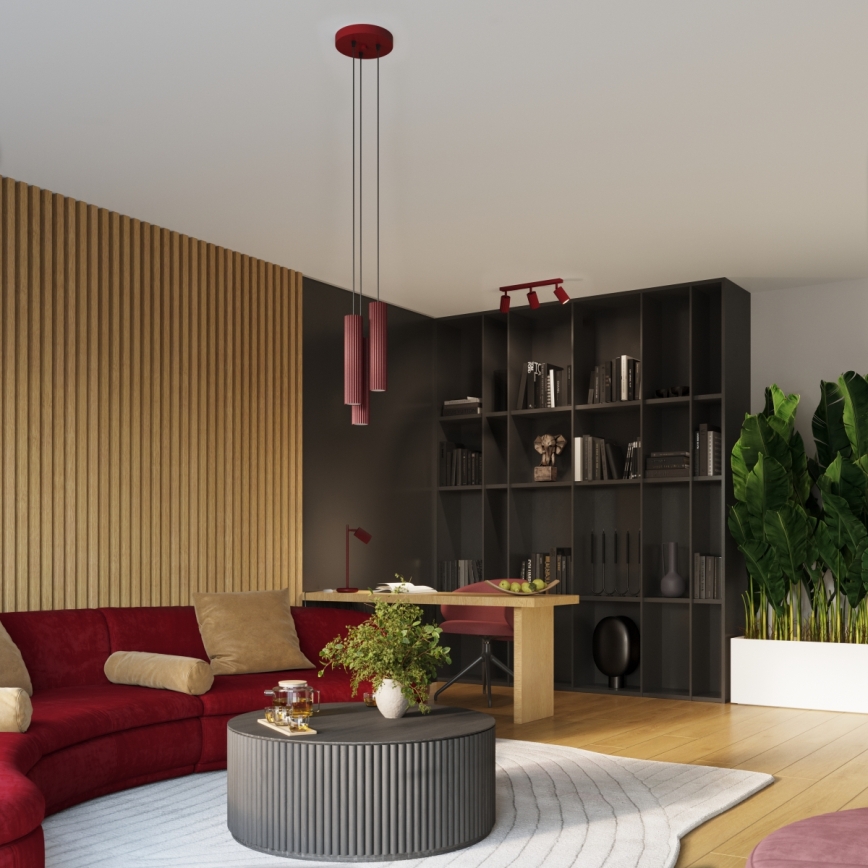 Brilagi - LED taškinis šviestuvas CRESTO 6xGU10/10W/230V bordo