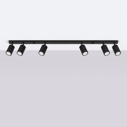 Brilagi - LED taškinis šviestuvas CRESTO 6xGU10/10W/230V juodas