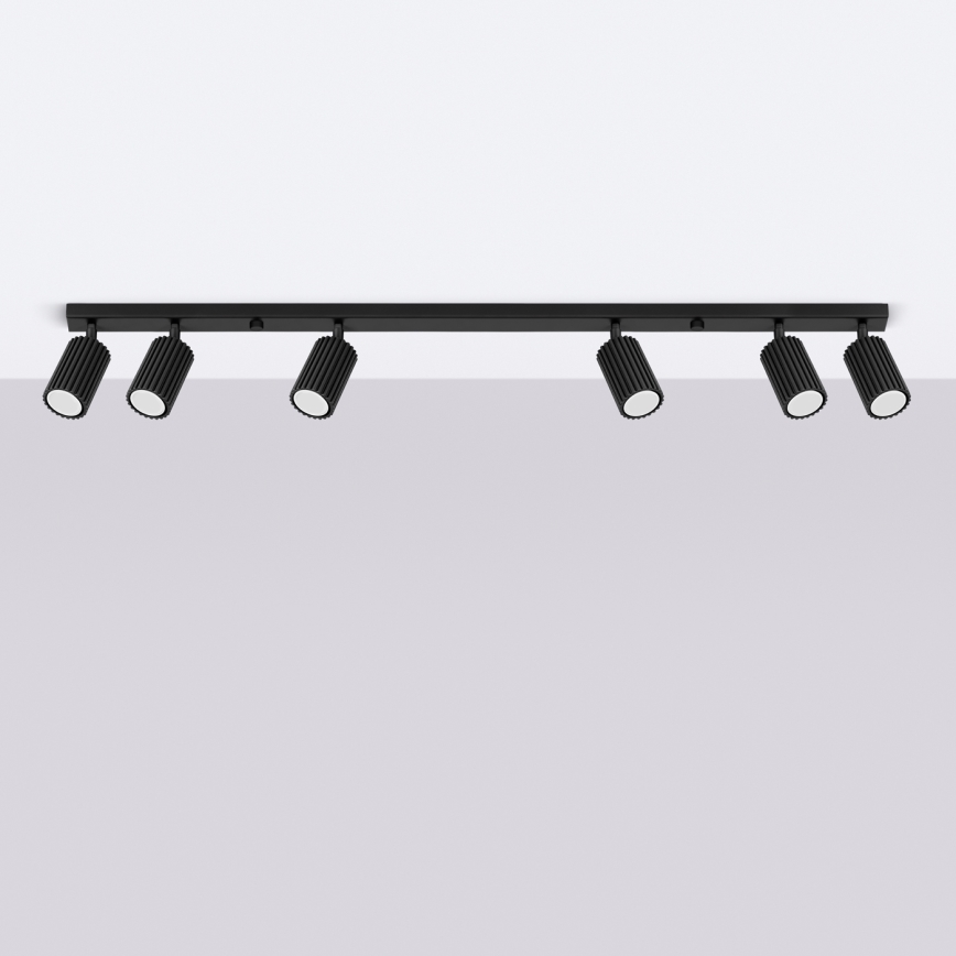 Brilagi - LED taškinis šviestuvas CRESTO 6xGU10/10W/230V juodas