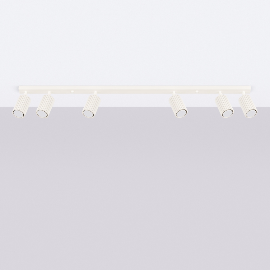 Brilagi - LED taškinis šviestuvas CRESTO 6xGU10/10W/230V kreminis