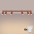 BRILAGI - LED taškinis šviestuvas CRESTO 6xGU10/10W/230V oranžinė
