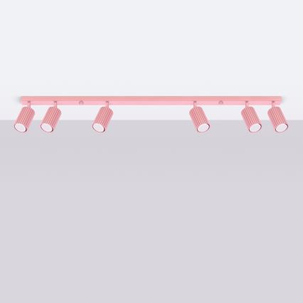 Brilagi - LED taškinis šviestuvas CRESTO 6xGU10/10W/230V rožinis