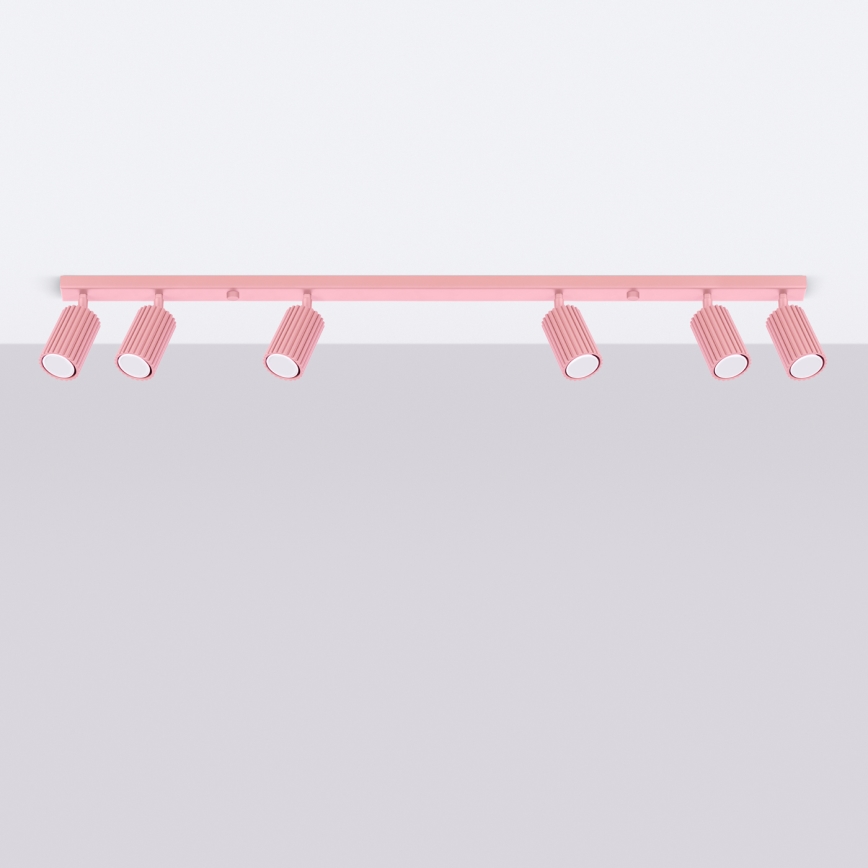 Brilagi - LED taškinis šviestuvas CRESTO 6xGU10/10W/230V rožinis