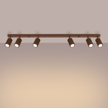 Brilagi - LED taškinis šviestuvas CRESTO 6xGU10/10W/230V rudas