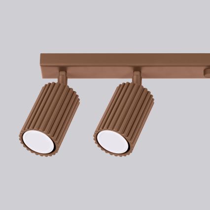 Brilagi - LED taškinis šviestuvas CRESTO 6xGU10/10W/230V rudas