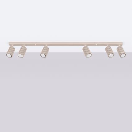 Brilagi - LED taškinis šviestuvas CRESTO 6xGU10/10W/230V smėlio rudos spalvos