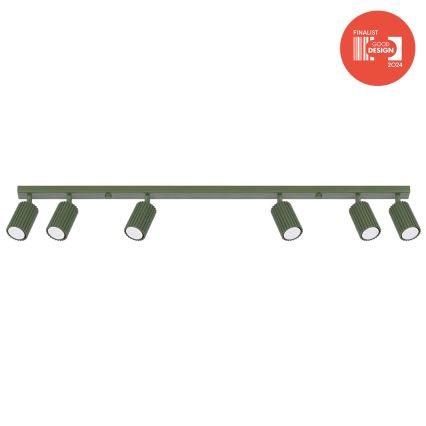 Brilagi - LED taškinis šviestuvas CRESTO 6xGU10/10W/230V žalias