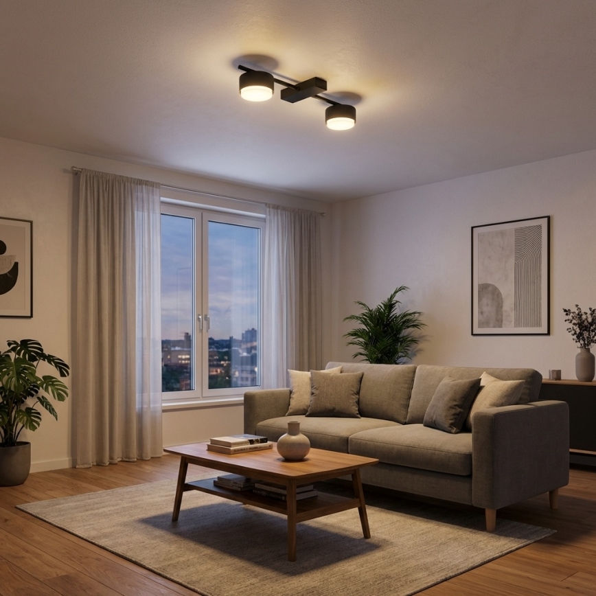 Brilagi - LED taškinis šviestuvas MONO 2xGX53/12W/230V juodas