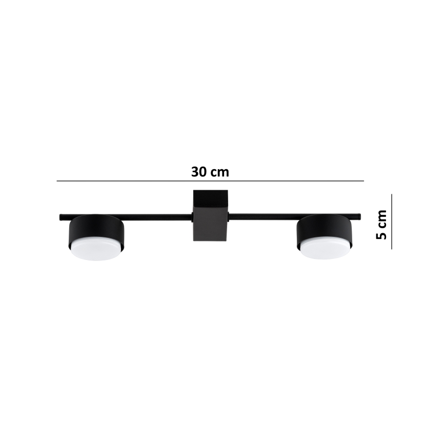 Brilagi - LED taškinis šviestuvas MONO 2xGX53/12W/230V juodas
