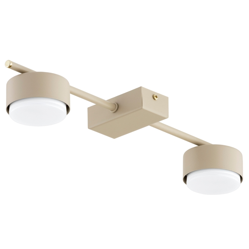 Brilagi - LED taškinis šviestuvas MONO 2xGX53/12W/230V smėlio spalvos