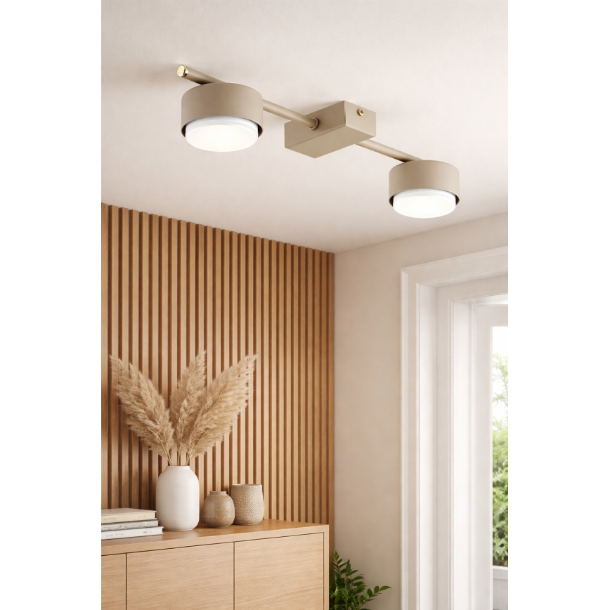 Brilagi - LED taškinis šviestuvas MONO 2xGX53/12W/230V smėlio spalvos
