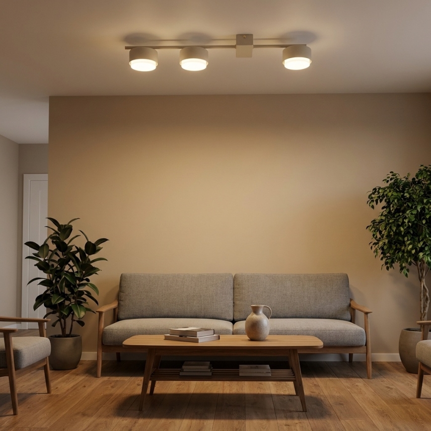 Brilagi - LED taškinis šviestuvas MONO 3xGX53/12W/230V smėlio spalvos