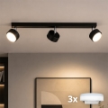 Brilagi - LED taškinis šviestuvas MONO 3xGX53/30W/230V juodas