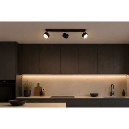 Brilagi - LED taškinis šviestuvas MONO 3xGX53/30W/230V juodas