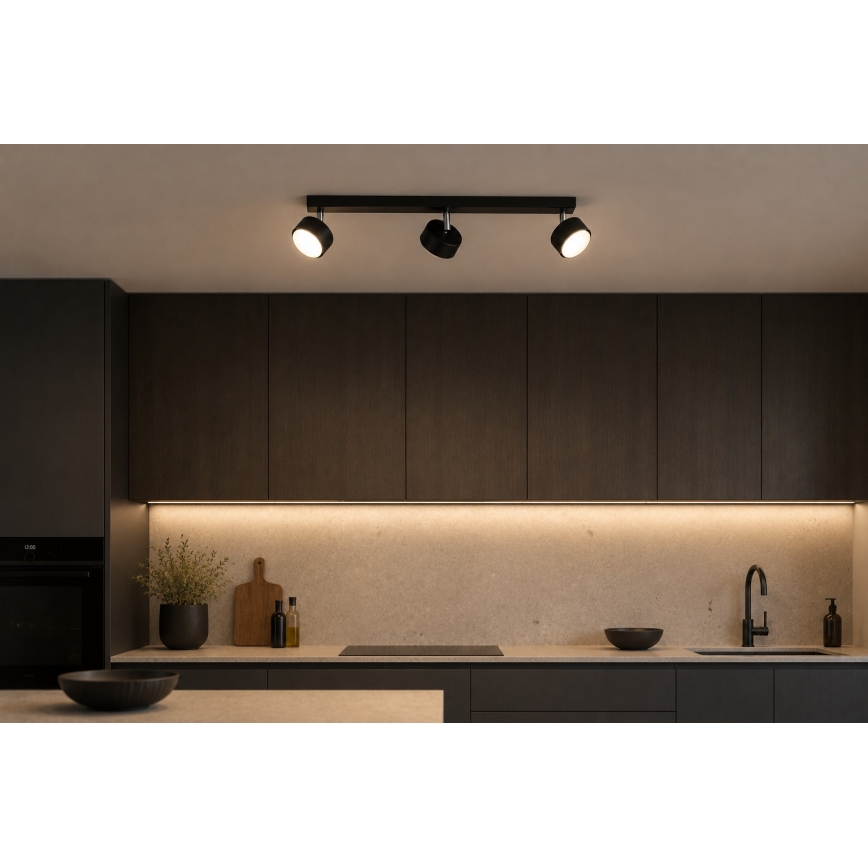Brilagi - LED taškinis šviestuvas MONO 3xGX53/30W/230V juodas