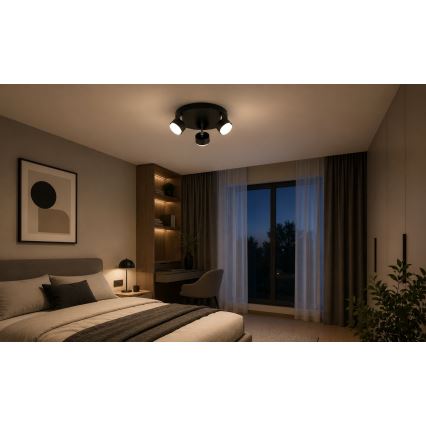 Brilagi - LED taškinis šviestuvas MONO 3xGX53/30W/230V juodas