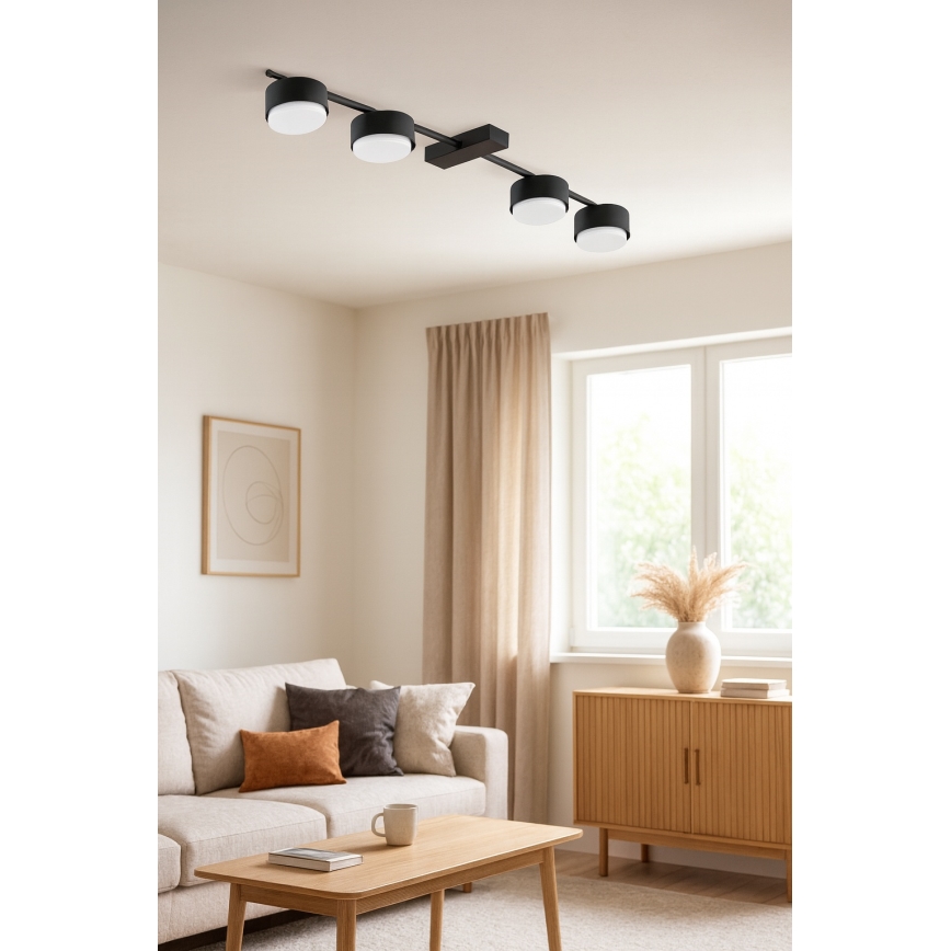Brilagi - LED taškinis šviestuvas MONO 4xGX53/12W/230V juodas