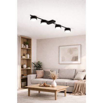 Brilagi - LED taškinis šviestuvas MONO 4xGX53/12W/230V juodas