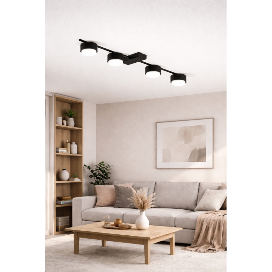 Brilagi - LED taškinis šviestuvas MONO 4xGX53/12W/230V juodas