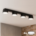 Brilagi - LED taškinis šviestuvas MONO 4xGX53/12W/230V juodas