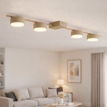 Brilagi - LED taškinis šviestuvas MONO 4xGX53/12W/230V smėlio spalvos
