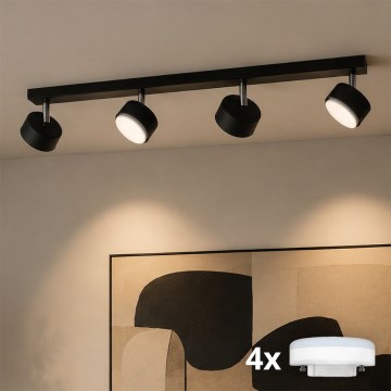 Brilagi - LED taškinis šviestuvas MONO 4xGX53/30W/230V juodas