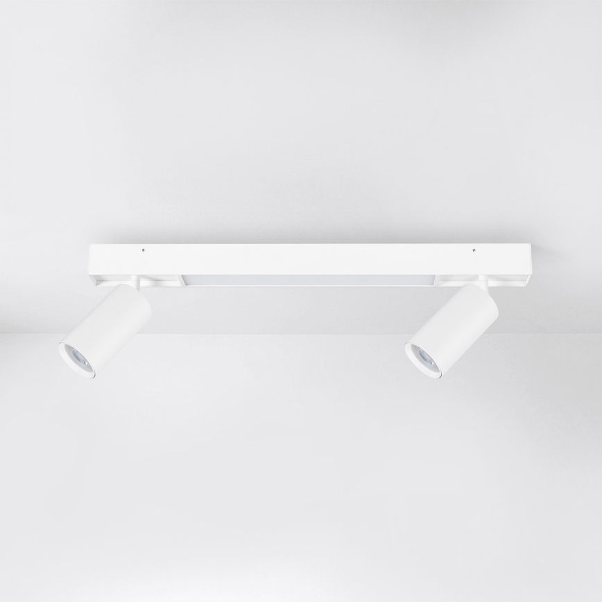 Brilagi - LED taškinis šviestuvas SELE 2xGU10/30W/230V + LED/15W baltas