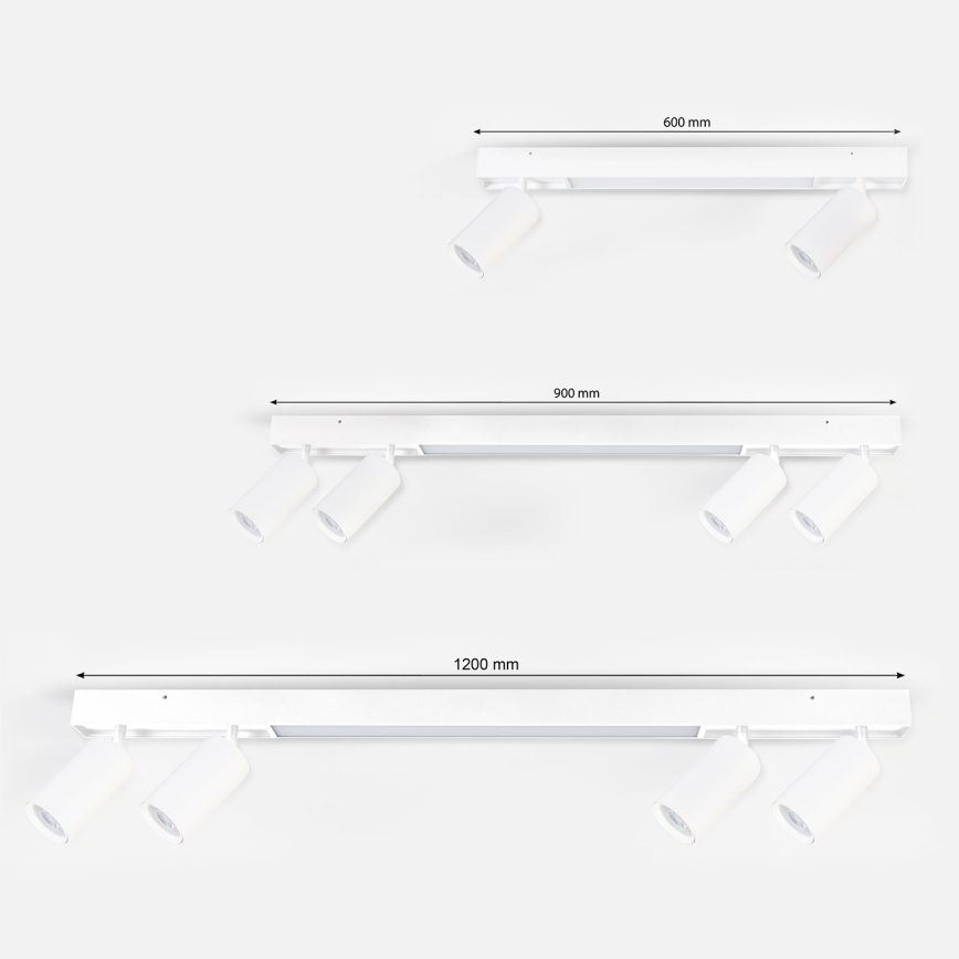 Brilagi - LED taškinis šviestuvas SELE 2xGU10/30W/230V + LED/15W baltas