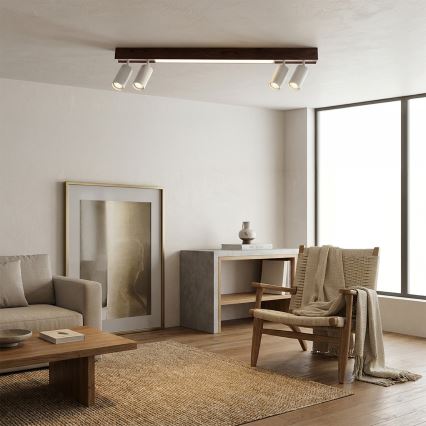 BRILAGI - LED Taškinis šviestuvas SELE 4xGU10/30W/230V + LED/20W balta/vyšnių dekoras