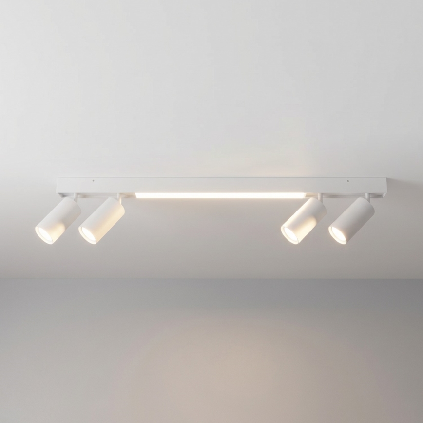 Brilagi - LED taškinis šviestuvas SELE 4xGU10/30W/230V + LED/20W baltas