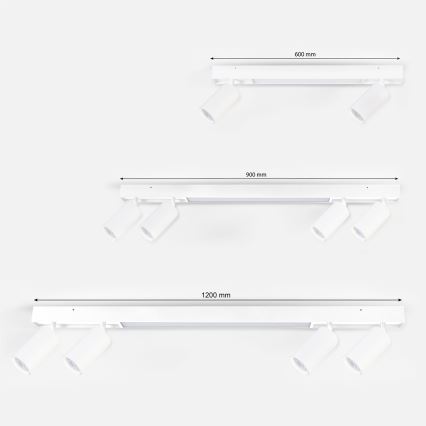 Brilagi - LED taškinis šviestuvas SELE 4xGU10/30W/230V + LED/20W baltas