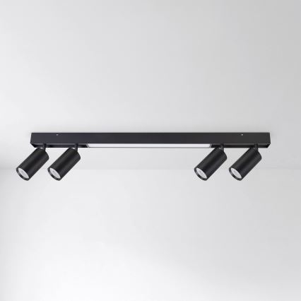 Brilagi - LED taškinis šviestuvas SELE 4xGU10/30W/230V + LED/20W juodas