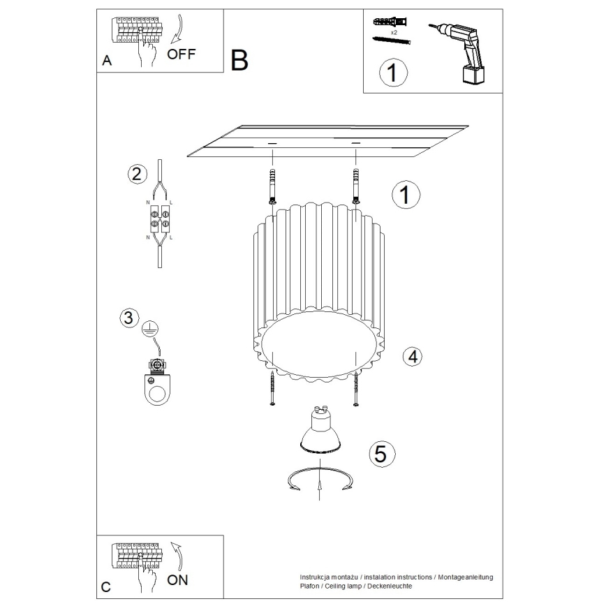 Brilagi - LED taškinis šviestuvas SFERA 1xGU10/10W/230V skersmuo 10 cm kreminė