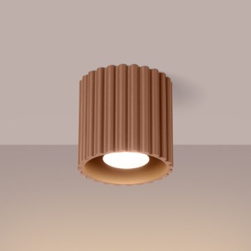 Brilagi - LED taškinis šviestuvas SFERA 1xGU10/10W/230V, skersmuo 10 cm, rudos spalvos