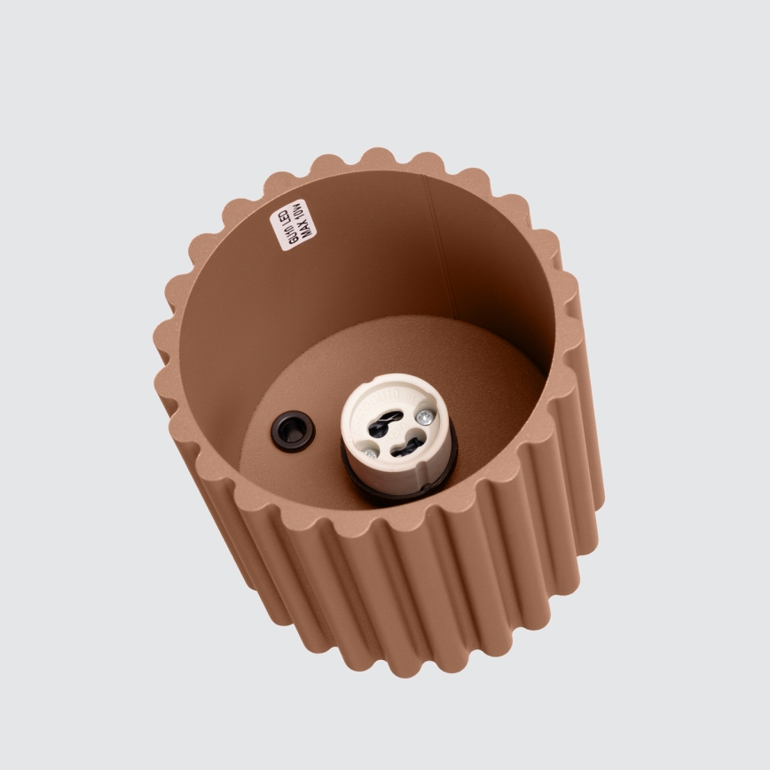 Brilagi - LED taškinis šviestuvas SFERA 1xGU10/10W/230V, skersmuo 10 cm, rudos spalvos